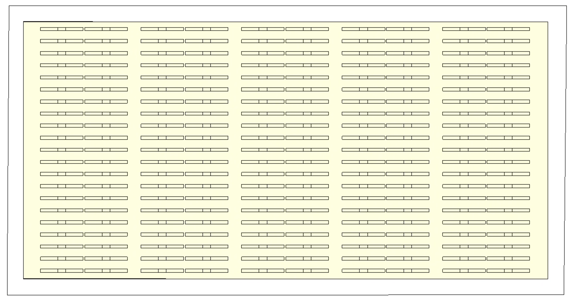 Uniform Matrix Arrangement of Samsung Gen 2 Horticulture Modules.