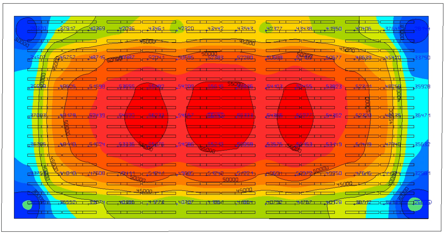 Conventional Lighting System Heatmap